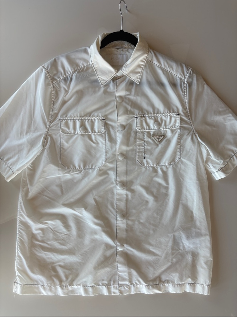Prada Nylon Snap Up Shirt